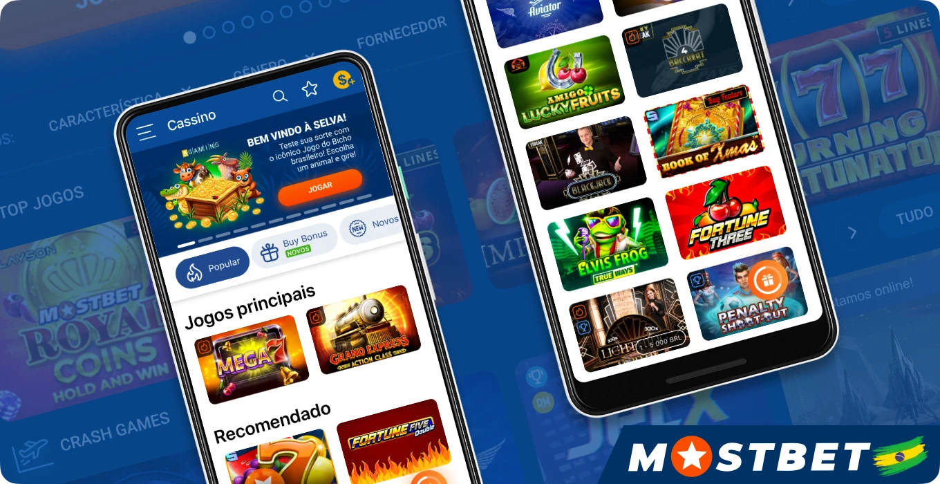 O aplicativo Mostbet permite que você jogue online e ao vivo jogos de cassino
