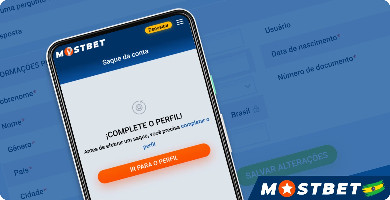 Para verificar sua conta Mostbet, o usuário brasileiro deve fornecer dados pessoais