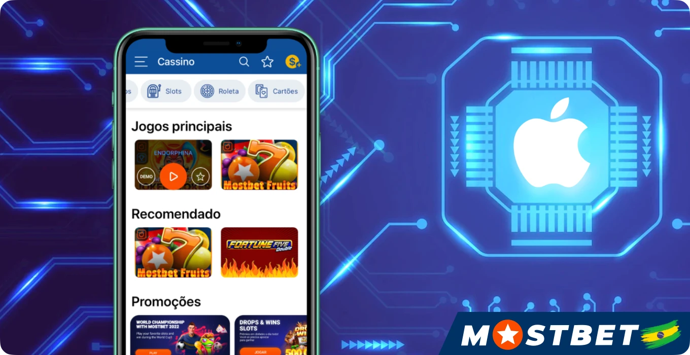 Os requisitos de sistema do aplicativo Mostbet para dispositivos iOS permitem que ele seja instalado na maioria dos dispositivos Apple