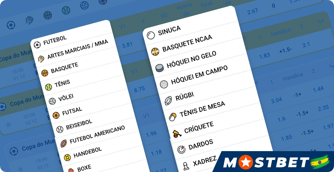 Mostebet no Brasil oferece uma variedade de opções de apostas esportivas online