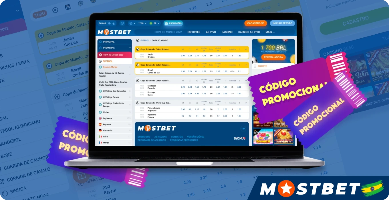 Use o código promocional Mostbet para obter um bônus de boas-vindas para apostas em esportes e cassinos